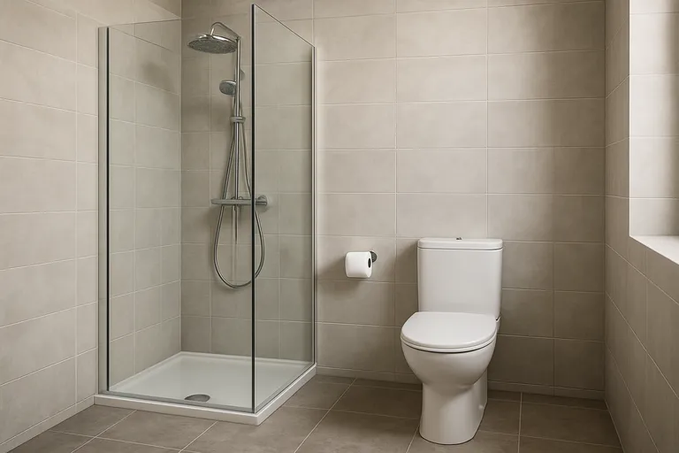 Waarom douche en toilet naast elkaar?