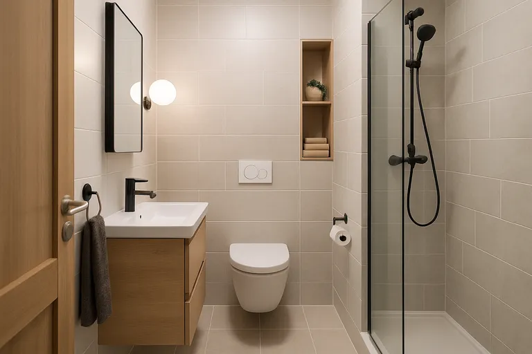 Basis: indeling en maten voor een badkamer 4m2