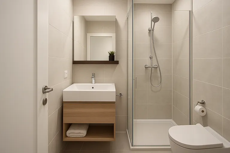 Indelingsopties voor een badkamer 6m2