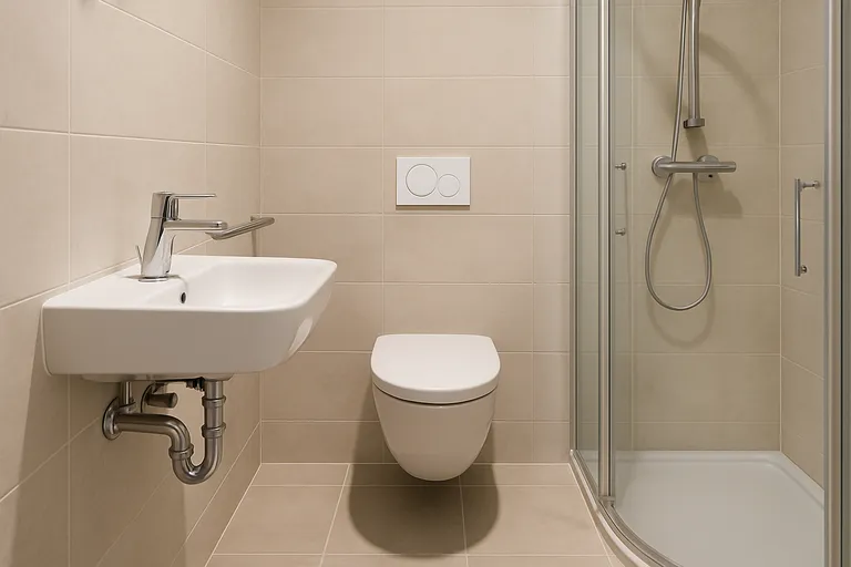 Richtlijnen per sanitair element (minimale en comfortabele maten)