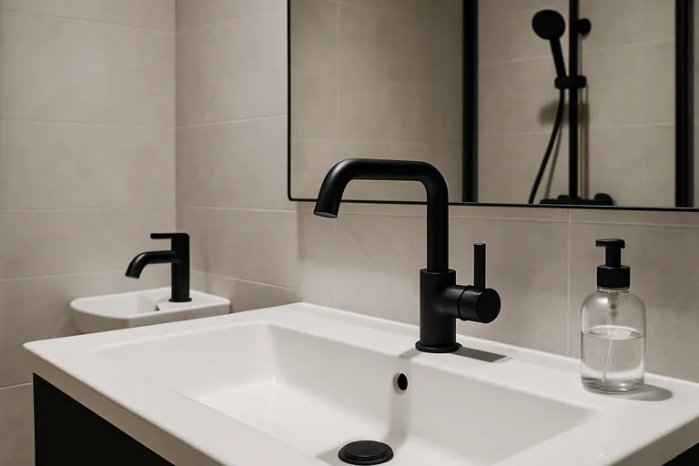 Soorten zwarte kranen voor de badkamer