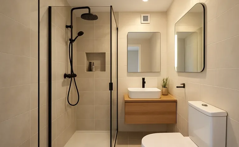 Zo laat je een kleine badkamer groots aanvoelen met slimme indeling, licht en opbergruimte